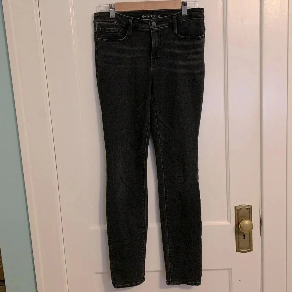 Athleta Jeans, Sculptek Skinny Jeans, Carbon, Womens Size 8 Tall
